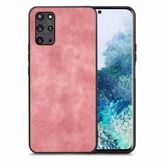 Per Samsung Galaxy S20+ Custodia per telefono con cover posteriore per PC in pelle vintage (rosa)
