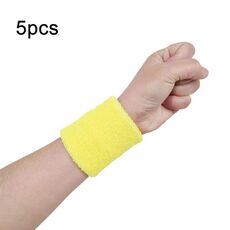 10 pz 8x8 cm Donna Uomo Cotone tinta unita Sport Fasce Brace Avvolge Protezioni (Giallo)