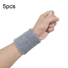 10 pz 8x8 cm Donna Uomo Tinta unita Cotone Sport Fasce Brace Avvolge Protezioni (Grigio)