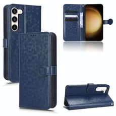 Custodia in pelle per Samsung Galaxy S23 5G a nido d'ape (blu)