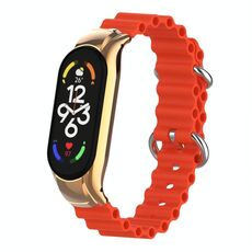 Per cinturino per orologio traspirante in silicone marino Xiaomi Mi Band 7 (rosso)