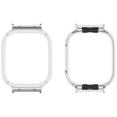 Per Xiaomi Redmi Watch 3 / Mi Watch Lite 3 Custodia protettiva per orologio con telaio in metallo (argento)