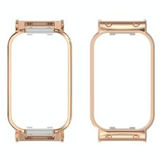 Custodia protettiva per orologio con telaio in metallo Redmi Band 2 (oro rosa)