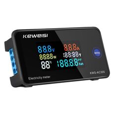 Voltmetro di corrente digitale CA KWS-AC300-20A 50-300 V (nero)