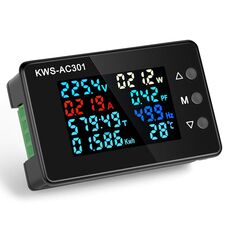 KWS-AC301L-20A Voltmetro di corrente digitale CA 50-300 V con comunicazione 485 (nero)