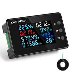 KWS-AC301L-100A Voltmetro a corrente chiusa con display digitale CA 50-300 V con comunicazione 485 (nero)