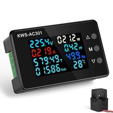 KWS-AC301L-100A Voltmetro di corrente con display digitale a commutazione CA 50-300 V con comunicazione 485 (nero)