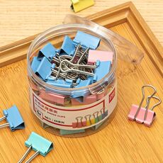 Deli 8556ES 40 pz/scatola Clip per raccoglitore colorata Clip per banconote Clip a coda di rondine Clip per banconote in metallo e ferro