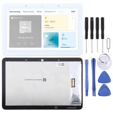 Per schermo LCD originale Google Nest Hub con digitalizzatore assemblaggio completo (bianco)
