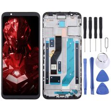 Per ZTE Nubia Red Magic 3s LCD Screen Digitizer assemblaggio completo con cornice (Nero)
