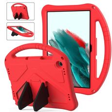 Per Samsung Galaxy Tab A9+ Custodia tablet antiurto EVA con supporto (rosso)
