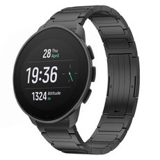 Per cinturino per orologio SUUNTO 9 Peak Pro 22mm a forma di I in lega di titanio (nero)