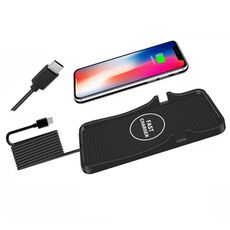 Base in silicone di ricarica wireless per auto da 15 W per telefoni Apple Android (interfaccia TYPE-C)