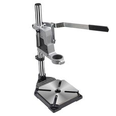Tavolo fisso per mini lavorazione del legno con supporto per trapano a mano elettrico multifunzionale, modello: 88647 Base in ferro