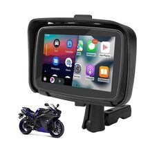 P502M Navigatore GPS Carplay wireless portatile impermeabile da 5 pollici per motocicli