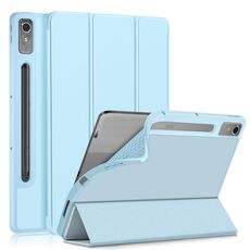 Per Lenovo Tab P12 12.7 2023 Custodia per tablet in pelle TPU intelligente a 3 pieghe (blu cielo)