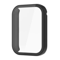 Per Xiaomi Mi Band 8 Pro PC + custodia protettiva per orologio integrata con pellicola temperata (nera)