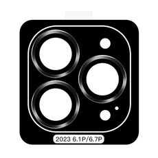 Per iPhone 15 Pro TOTU PG-4 Proteggi lente con montatura in metallo serie Golden Shield (nero)