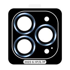 Per iPhone 15 Pro TOTU PG-4 Proteggi lente con montatura in metallo serie Golden Shield (blu)