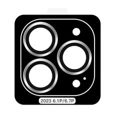 Per iPhone 15 Pro TOTU PG-4 Proteggi lente con montatura in metallo serie Golden Shield (argento)