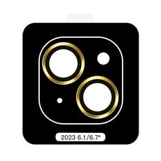 Per iPhone 15 TOTU PG-4 Proteggi lente con montatura in metallo serie Golden Shield (giallo)