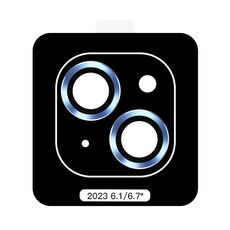 Per iPhone 15 Plus TOTU PG-4 Proteggi lente con montatura in metallo serie Golden Shield (blu)