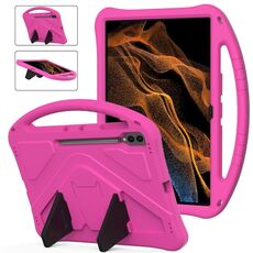 Custodia per tablet antiurto EVA Ultra EVA con supporto per Samsung Galaxy Tab S8 (rosa rosso)