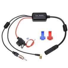 Antenna per auto DAB Amplificatore di segnale radio digitale 12V Antenna per automobile 25dB