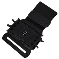 Borsa sportiva girevole per cellulare Fascia da braccio portatile per cellulare all'aperto (nera)