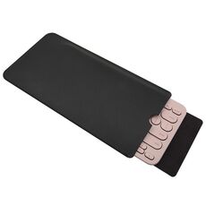 Custodia protettiva impermeabile per tastiera in pelle Logitech K380 sottile e leggera (nero)