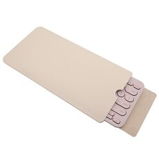 Custodia protettiva impermeabile per tastiera in pelle Logitech K380 sottile e leggera (albicocca chiaro)