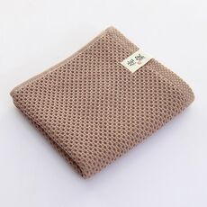 Asciugamano in cotone a nido d'ape, dimensioni: 35 x 75 cm (marrone)