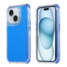 Per iPhone 15 Plus Dreamland 3 in 1 Custodia per PC con cornice trasparente in colore trasparente + custodia per telefono in TPU (blu)