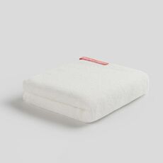 Asciugamano assorbente in puro cotone addensato Sanli 74 x 34 cm (bianco)