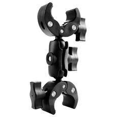Morsetti per granchi a doppia testa per moto, supporto fisso per manubrio, lunghezza: 18 cm