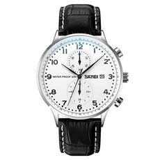 SKMEI 9301 Orologio da polso digitale al quarzo impermeabile da uomo multifunzionale per sport all'aria aperta 50M (lettera nera argento)