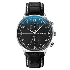 SKMEI 9301 Orologio da polso digitale al quarzo impermeabile multifunzionale da uomo per sport all'aria aperta 50M (superficie nera argento)
