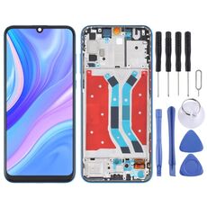 Schermo LCD e digitalizzatore assemblaggio completo con cornice per Huawei P Smart S (blu)