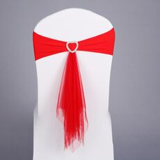 70x58 cm Schienale elasticizzato senza lacci per sedia con fiocco Coprisedia per hotel Decorazione per schienale per matrimoni(Rosso)