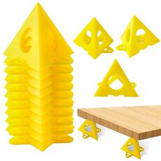 10 pz/pacco Pittura per la lavorazione del legno Supporti piramidali Supporto a cono (giallo)