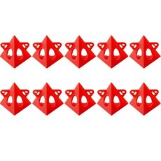 10 pz/pacco Supporto per verniciatura a piramide per verniciatura del legno Supporto a cono (rosso)