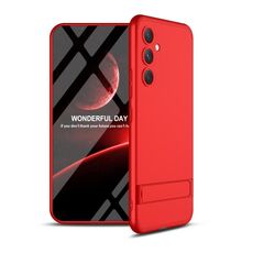 Per Samsung Galaxy S23 FE 5G GKK Custodia per PC con giunzione a tre stadi a copertura totale (Rosso)