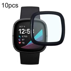 Per Fitbit versa4 10 pezzi di pellicola per orologio con flessione termica della superficie curva