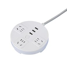 Presa multifunzione da tavolo con cavo e interfaccia USB 1,8 m
