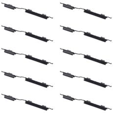 Per Samsung Galaxy M01 Core SM-M013 10 pezzi Pulsante di accensione + Pulsante di controllo volume (Nero)