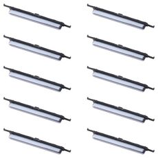 Per Samsung Galaxy M31s SM-M317 10 pezzi Pulsante di accensione + Pulsante di controllo volume (Nero)
