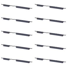 Per Samsung Galaxy A42 5G SM-A426 10 pezzi Pulsante di accensione + Pulsante di controllo volume (Nero)