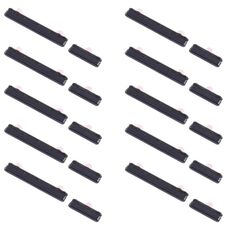 Per Samsung Galaxy S10 Lite SM-G770 10 pezzi Pulsante di accensione + Pulsante di controllo volume (Nero)