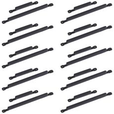 Per Samsung Galaxy A20s 10 pezzi Pulsante di accensione + Pulsante di controllo volume (Nero)