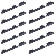 Per Samsung Galaxy S20 FE SM-G780 10 pezzi Pulsante di accensione + Pulsante di controllo volume (Nero)